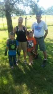 Gale Johnson with Family